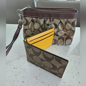 Coach wristlet and wallet